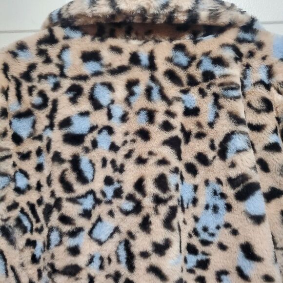With the Girls x Avec Les Filles Leopard Print Faux Fur Coat Plus Size 2X - Picture 11 of 12